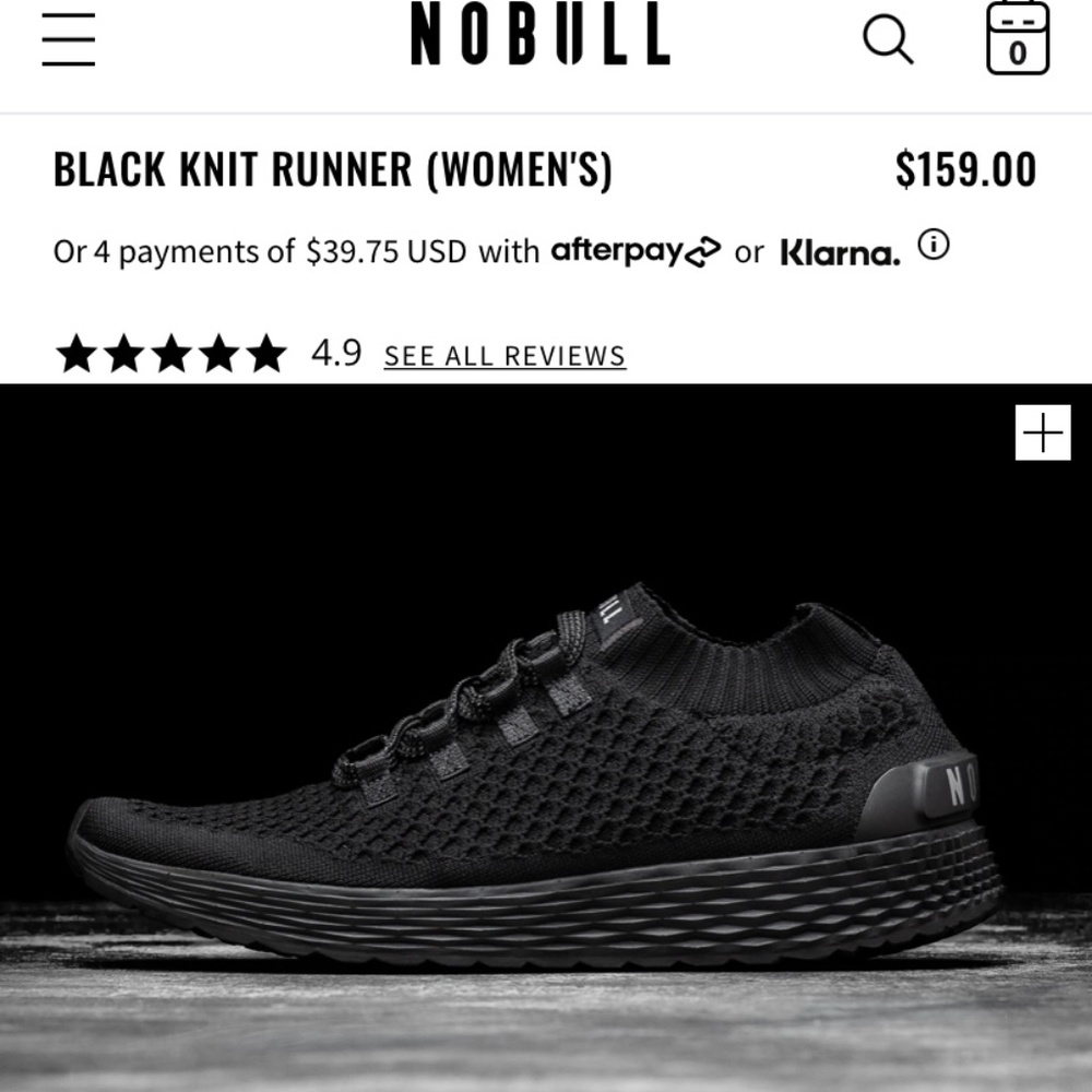 NOBULL  NWT Womens Knit Runner -Size 7M